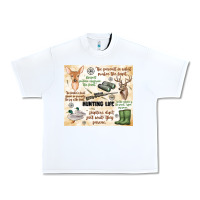 White hunting life Urban Heavy Tee - MaliasSmallBusiness