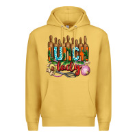 Antique Gold lunch lady with onions Premium Hoodie - AdoDesignShop