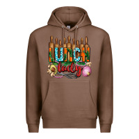 Chestnut lunch lady with onions Premium Hoodie - AdoDesignShop