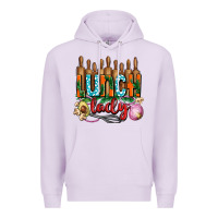 Lilac lunch lady with onions Premium Hoodie - AdoDesignShop
