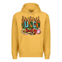 Mustard lunch lady with onions Premium Hoodie - AdoDesignShop