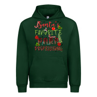 Forest Green santa's favorite para professional Urban Hoodie - MaliasSmallBusiness