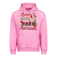 Fuchsia Pink santa's favorite para professional Urban Hoodie - MaliasSmallBusiness