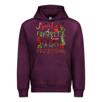 Mauve Wine santa's favorite para professional Urban Hoodie - MaliasSmallBusiness