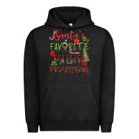 Pigment Black santa's favorite para professional Urban Hoodie - MaliasSmallBusiness