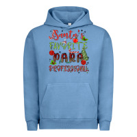 Pigment Pebble Blue santa's favorite para professional Urban Hoodie - MaliasSmallBusiness