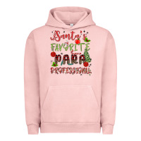 Pigment Salmon santa's favorite para professional Urban Hoodie - MaliasSmallBusiness