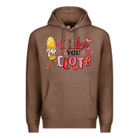 Chestnut i like you elote mexican valentines day Premium Hoodie - MaliasSmallBusiness