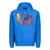 True Royal i like you elote mexican valentines day Premium Hoodie - MaliasSmallBusiness