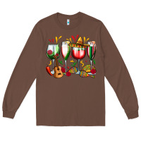 Chestnut mexico wine glasses Long Sleeve Tee - Zillion Design Studio