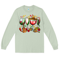 Matcha mexico wine glasses Long Sleeve Tee - Zillion Design Studio