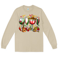 Mexico Wine Glasses Long Sleeve Tee | Teevron