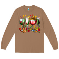 Toasted Coconut mexico wine glasses Long Sleeve Tee - Zillion Design Studio