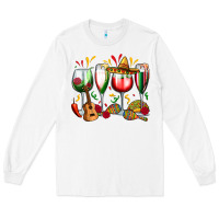 White mexico wine glasses Long Sleeve Tee - Zillion Design Studio