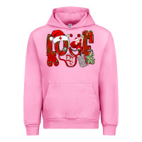 Fuchsia Pink christmas love nurse Urban Hoodie - NancyCooperArtShop