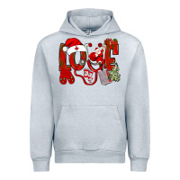 Heather Grey christmas love nurse Urban Hoodie - NancyCooperArtShop