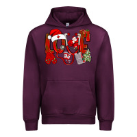 Mauve Wine christmas love nurse Urban Hoodie - NancyCooperArtShop