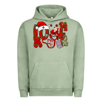 Pigment Oil Green christmas love nurse Urban Hoodie - NancyCooperArtShop