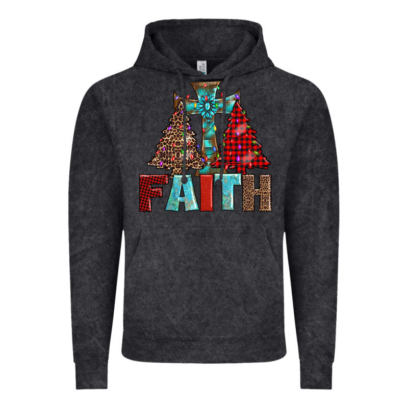 Cross And Christmas Trees Vintage Hoodie by AdoDesignShop | Teevron
