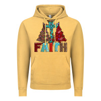 Vintage Mustard cross and christmas trees Vintage Hoodie - AdoDesignShop