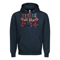 Navy rescue all the dogs Zipper Hoodie - Zillion Design Studio