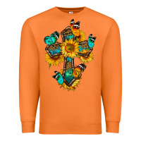 Carrot cross with butterfly Premium Sweatshirt - BundleAndBundleShop