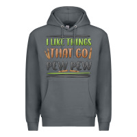 Rock i like things that go pew pew Premium Hoodie - MaliasSmallBusiness
