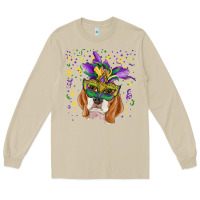 Mushroom mardi gras  mask beagle Long Sleeve Tee - RanaPortraitStore