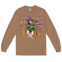 Toasted Coconut mardi gras  mask beagle Long Sleeve Tee - RanaPortraitStore