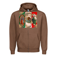 Chestnut Virgin Mary and San Judas Zipper Hoodie - CTS Tumbler Store