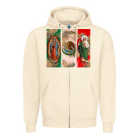 Sandshell Virgin Mary and San Judas Zipper Hoodie - CTS Tumbler Store