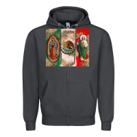 Smoke Virgin Mary and San Judas Zipper Hoodie - CTS Tumbler Store