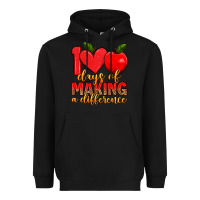 Black 100 days of making a difference Heavyweight Hoodie - Artiststas