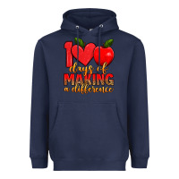 Navy 100 days of making a difference Heavyweight Hoodie - Artiststas