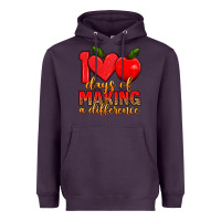 Plum 100 days of making a difference Heavyweight Hoodie - Artiststas