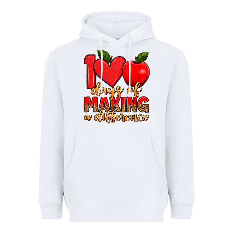 100 Days Of Making A Difference Heavyweight Hoodie by Artiststas | Teevron