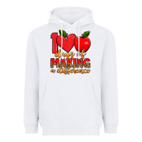 White 100 days of making a difference Heavyweight Hoodie - Artiststas