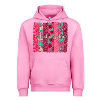 Fuchsia Pink valentines day brushstroke background brushstroke Urban Hoodie - NancyCooperArtShop