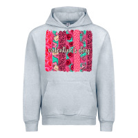 Heather Grey valentines day brushstroke background brushstroke Urban Hoodie - NancyCooperArtShop
