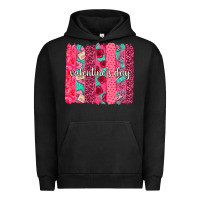 Pigment Black valentines day brushstroke background brushstroke Urban Hoodie - NancyCooperArtShop