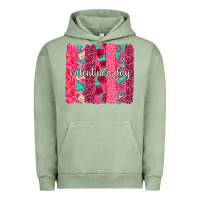 Pigment Oil Green valentines day brushstroke background brushstroke Urban Hoodie - NancyCooperArtShop