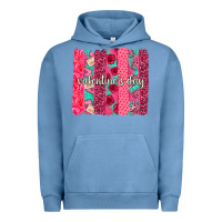 Pigment Pebble Blue valentines day brushstroke background brushstroke Urban Hoodie - NancyCooperArtShop