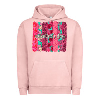 Pigment Salmon valentines day brushstroke background brushstroke Urban Hoodie - NancyCooperArtShop