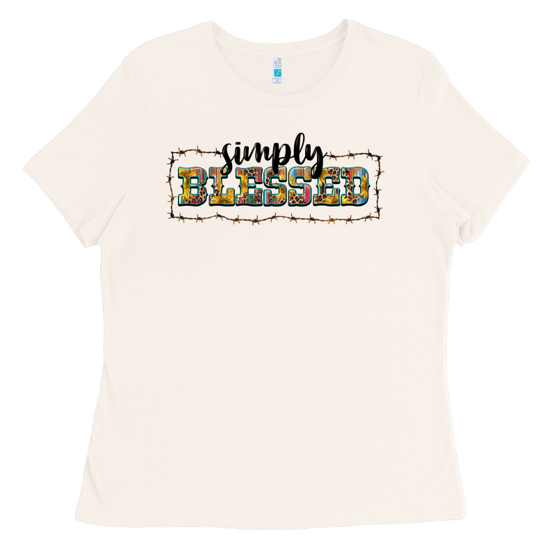 Simply Blessed Ladies Tee by BarkalooDesign | Teevron