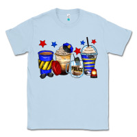 Dusty Blue police coffee cups Classic Tee - Zillion Design Studio