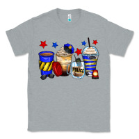 Heather Grey police coffee cups Classic Tee - Zillion Design Studio