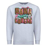 Heather Grey mama needs coffee mother's day Premium Sweatshirt - Jasminsmagicworld