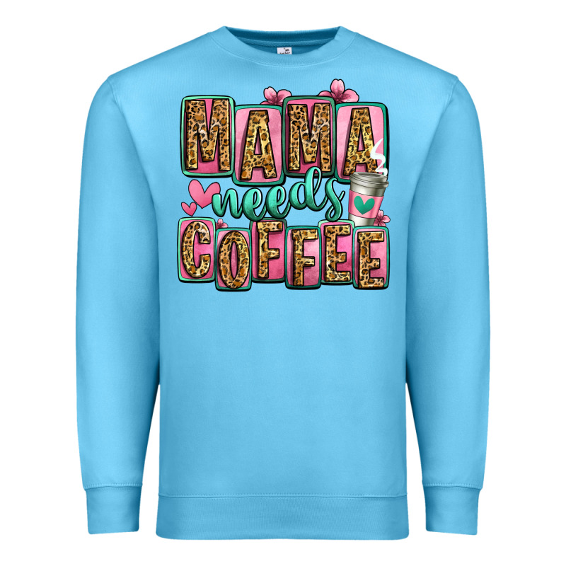 Mama Needs Coffee Mother's Day Premium Sweatshirt by Jasminsmagicworld | Teevron