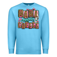 Ocean Blue mama needs coffee mother's day Premium Sweatshirt - Jasminsmagicworld