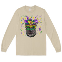 Mushroom mardi gras  mask pitbull Long Sleeve Tee - RanaPortraitStore